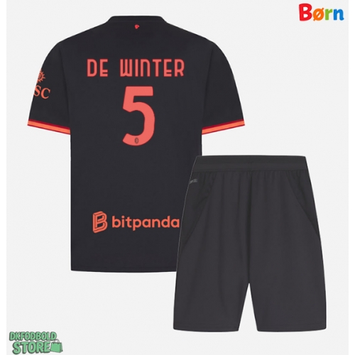 AC Milan Koni De Winter #5 Replika Babytøj Tredje sæt Børn 2026-27 Kortærmet (+ Korte bukser)